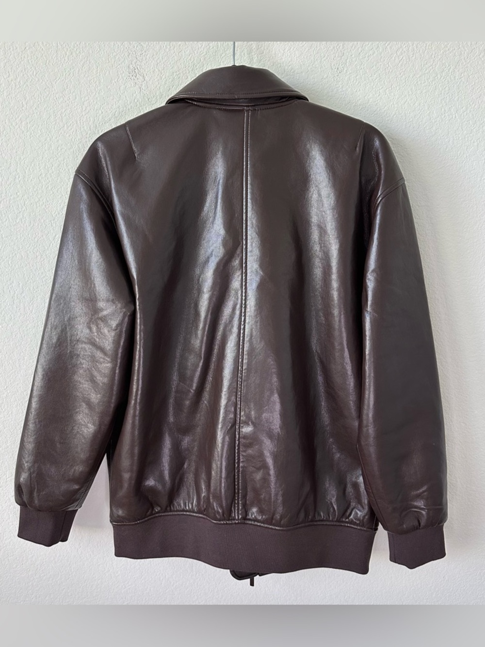 ANINE BING Kelanie Brown Jacket in Recycled Leather SZ XS - Picture 9 of 9